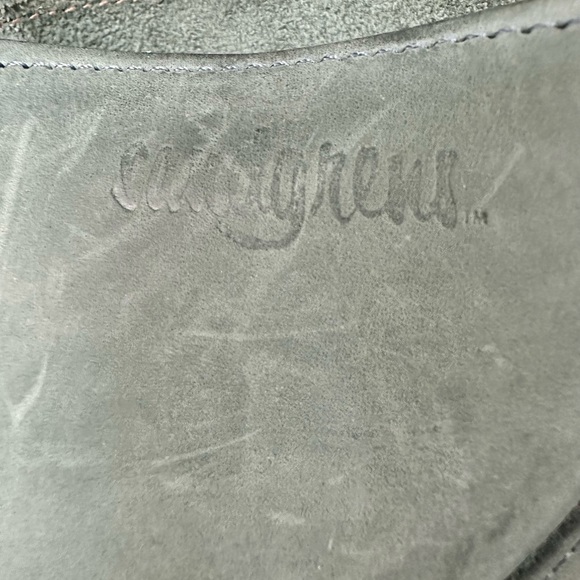 Sandgrens Sweden Chukka High Heel Clog Lace-Up  Nubuck Wood Heel Size 38 - Picture 11 of 16